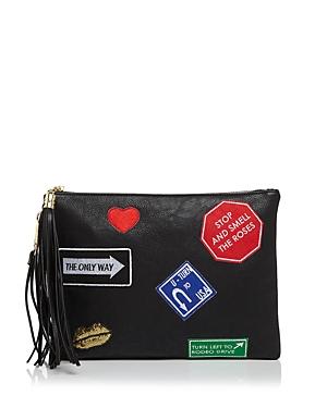 Ollie & B Patch Leather Pouch