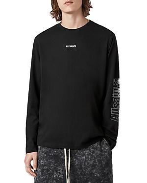 Allsaints Hollowpoint Cotton Logo Graphic Long Sleeve Tee