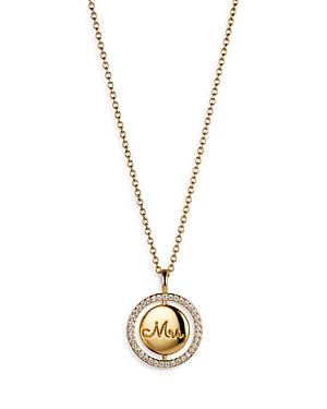 Nadri Smitten Miss Mrs. Pendant Necklace, 18