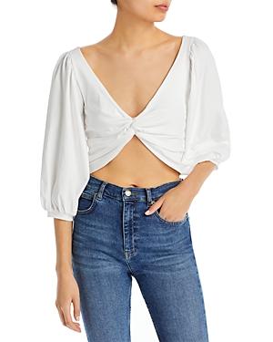 Amur Oni Cropped Twist Front Tee