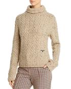 Tory Burch Merino Wool Chunky Turtleneck Sweater