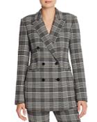 Theory Power Glen Plaid Double-breasted Blazer - 100% Exclusive