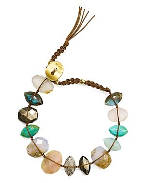 Chan Luu Mixed Nugget Bracelet In 18k Gold-plated Sterling Silver
