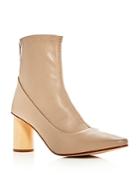 Loq Women's Vero Leather Pointed Toe Booties