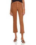 Pistola Lennon High Rise Cropped Jeans In Coated Whiskey