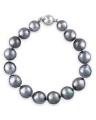 Bloomingdale's Tahitian Pearl Bracelet In 18k White Gold - 100% Exclusive