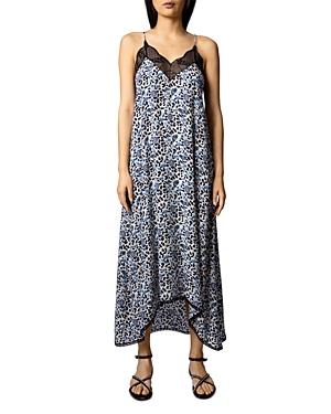 Zadig & Voltaire Risty Floral Print Slip Dress