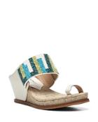 Donald Pliner Women's Beaded Wedge Sandals