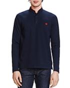 The Kooples New Shiny Pique Long Sleeve Classic Fit Polo