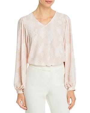 T Tahari Snake Print Blouse