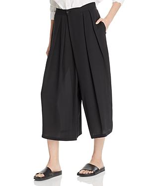 Vince Pleated Silk Culottes