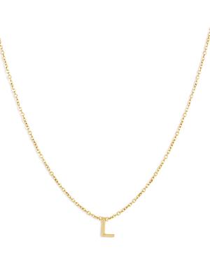 Moon & Meadow 14k Yellow Gold Initial Pendant Necklace