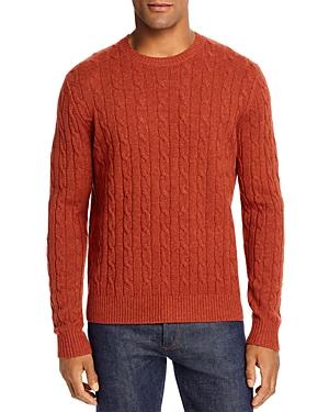 Brooks Brothers Cable Knit Wool Crewneck Sweater