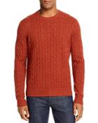 Brooks Brothers Cable Knit Wool Crewneck Sweater