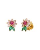 Kate Spade New York New Bloom Multicolor Cubic Zirconia Flower Stud Earrings