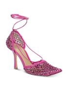 Bottega Veneta Women's Square Toe Embellished Stretch High Heel Pumps