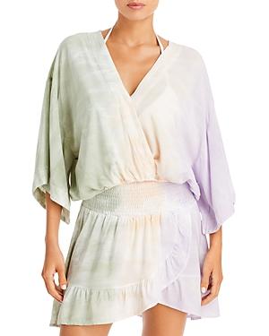 Surf Gypsy Tie Dye Kimono Top Swim Cover Up