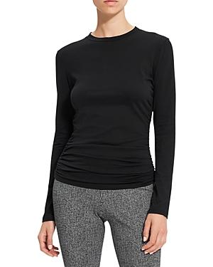 Theory Ruched Tiny Long Sleeve Tee