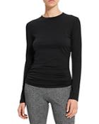 Theory Ruched Tiny Long Sleeve Tee
