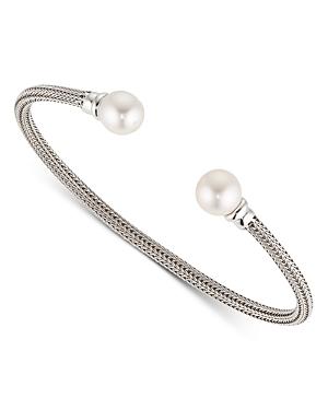 Nadri Cultured Genuine Freshwater Pearl Flex Cuff Bracelet