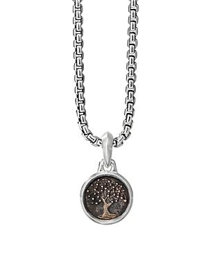 David Yurman Sterling Silver & Bronze Extra Small Tree Of Life Amulet