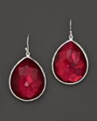 Ippolita Sterling Silver Wonderland Teardrop Earrings In Raspberry Doublet