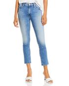 Mother The Mid Rise Dazzler Ankle Jeans In Cut & Paste