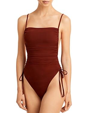 Andrea Iyamah Adan Ruched One Piece Swimsuit