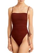 Andrea Iyamah Adan Ruched One Piece Swimsuit