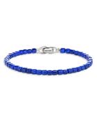 David Yurman Spiritual Beads Cushion Bracelet With Lapis Lazuli