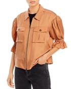 Cinq A Sept Holly Cropped Twill Jacket
