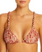 Shani Shemer Orange Bamboo Braided Bikini Top