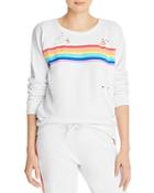 Chaser Rainbow Stripe Sweatshirt