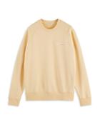 Scotch & Soda Organic Cotton Logo Print Regular Fit Crewneck Sweatshirt