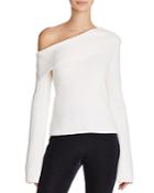 Theory Prosecco One-shoulder Sweater