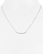 Adina Reyter 14k White Gold Diamond Curve Pendant Necklace, 17