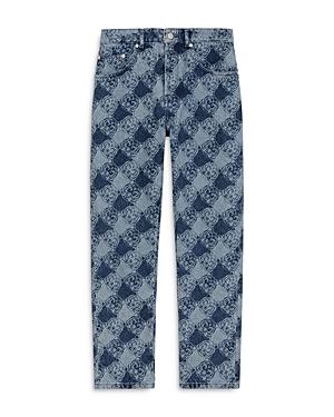 Kenzo Monogram Tapered Regular Fit Cropped Pants