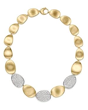 Marco Bicego Diamond Lunaria Large Collar Necklace In 18k Gold, 17.75