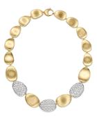 Marco Bicego Diamond Lunaria Large Collar Necklace In 18k Gold, 17.75