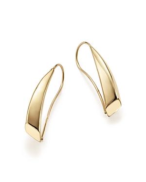 14k Yellow Gold Graduated Swoop Drop Earrings - 100% Exclusive