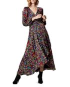 Karen Millen Sequin-print Wrap Dress