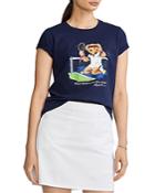 Polo Ralph Lauren Us Open Bear Graphic Print Tee