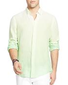 Polo Ralph Lauren Ombre Linen Regular Fit Button-down Shirt