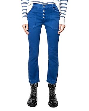Zadig & Voltaire Londa Straight Leg Jeans In Bleu