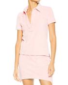 Helmut Lang Towel Terry Polo Top