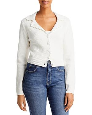 English Factory Scalloped Edge Cardigan