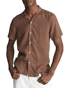 Reiss Rufus Camp Collar Short Sleeve Shirt