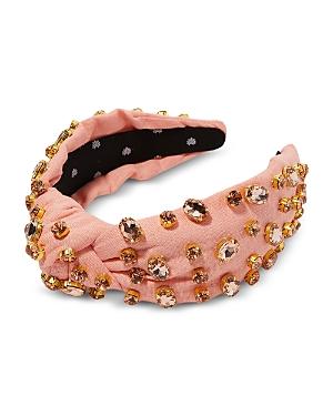 Lele Sadoughi Oval Crystal Knotted Headband