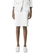 St. John Boucle Tweed A Line Skirt