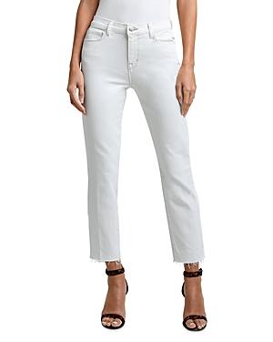 L'agence Sada High Rise Crop Slim Jeans In Macadamia